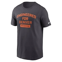 Men's Nike Anthracite Denver Broncos Team City Essential T-Shirt