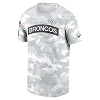 T-shirt Nike Arctic Camo Denver Broncos 2024 Salute To Service Performance pour homme