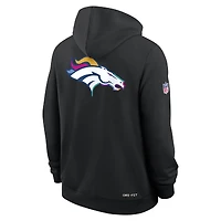 Sweat à capuche Nike noir Denver Broncos 2025 NFL Crucial Catch Sideline Standard Issue Dri-FIT pour homme