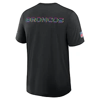 T-shirt Nike noir Denver Broncos 2025 NFL Crucial Catch Tri-Blend Dri-FIT pour homme