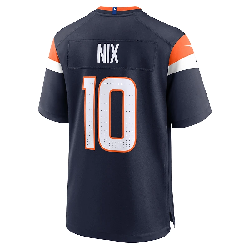 Men's Nike Bo Nix  Navy Denver Broncos Alternate Game Jersey