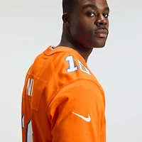 Men's Nike Bo Nix Orange Denver Broncos Mile High Collection 1977 Throwback Player Game Jersey