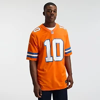 Men's Nike Bo Nix Orange Denver Broncos Mile High Collection 1977 Throwback Player Game Jersey