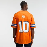 Men's Nike Bo Nix Orange Denver Broncos Mile High Collection 1977 Throwback Player Game Jersey