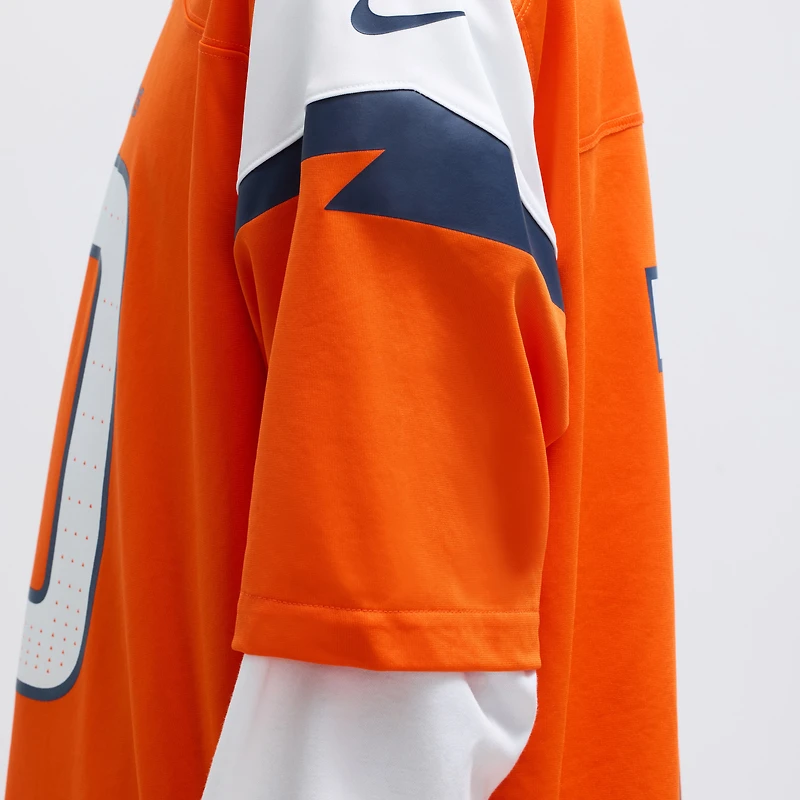 Men's Nike Bo Nix Orange Denver Broncos  Player Game Jersey