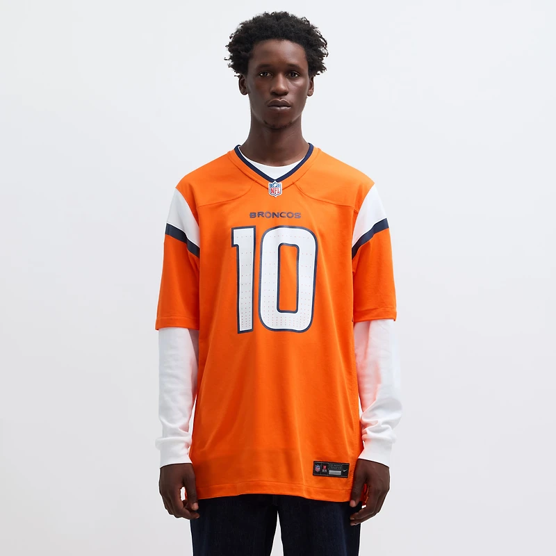 Men's Nike Bo Nix Orange Denver Broncos  Player Game Jersey