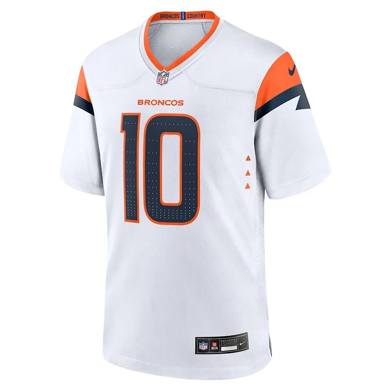 Men's Nike Bo Nix  White Denver Broncos Game Jersey