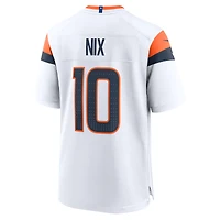 Men's Nike Bo Nix  White Denver Broncos Game Jersey