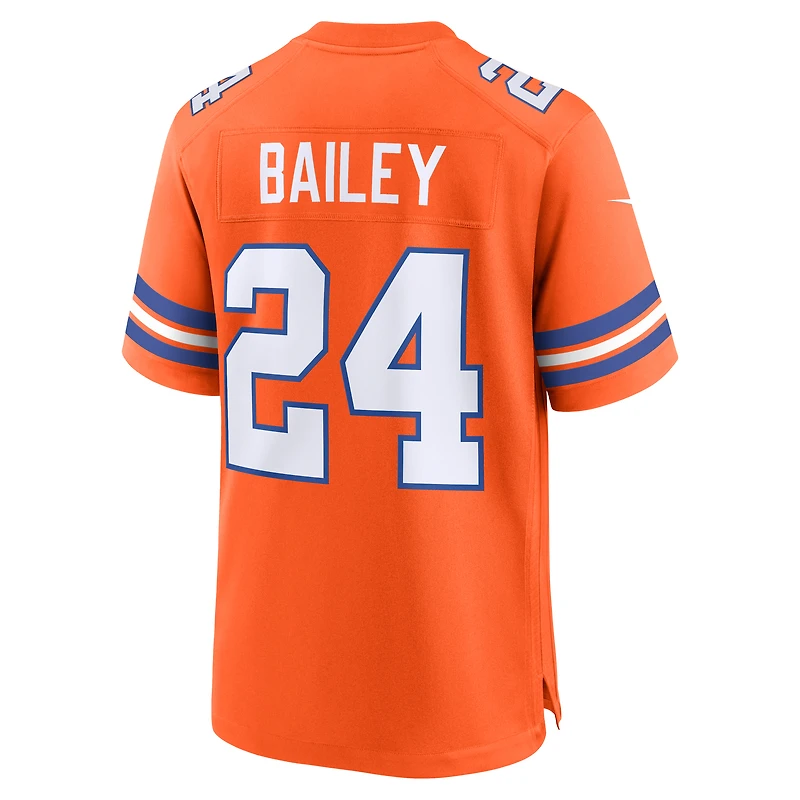 Maillot de jeu alternatif Nike Champ Bailey Orange Denver Broncos pour homme