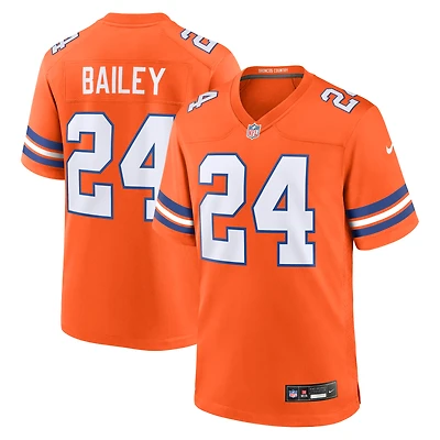 Maillot de jeu alternatif Nike Champ Bailey Orange Denver Broncos pour homme