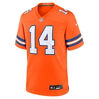 Men's Nike Courtland Sutton Orange Denver Broncos Alternate Game Jersey