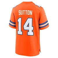 Maillot Nike Courtland Sutton Orange Denver Broncos pour homme