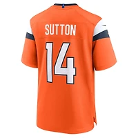 Men's Nike Courtland Sutton Orange Denver Broncos Mile High Collection Game Jersey