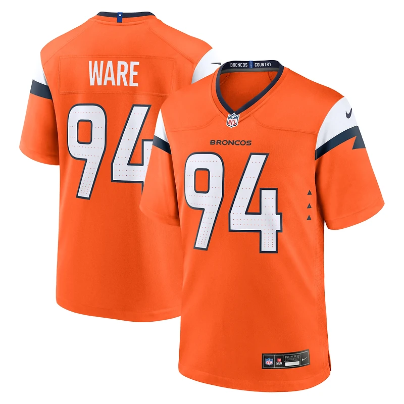 Men's Nike DeMarcus Ware  Orange Denver Broncos Team Retired Game Jersey