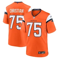 Men's Nike Geron Christian  Orange Denver Broncos Team Game Jersey