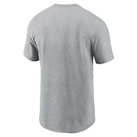 T-shirt Nike gris avec logo principal des Denver Broncos pour homme