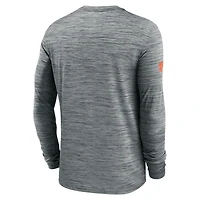 Men's Nike Gray Denver Broncos Sideline Velocity Performance Long Sleeve T-Shirt