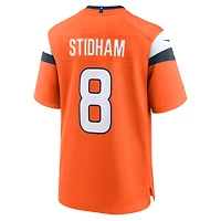 Maillot de match Nike Jarrett Stidham Orange Denver Broncos pour homme