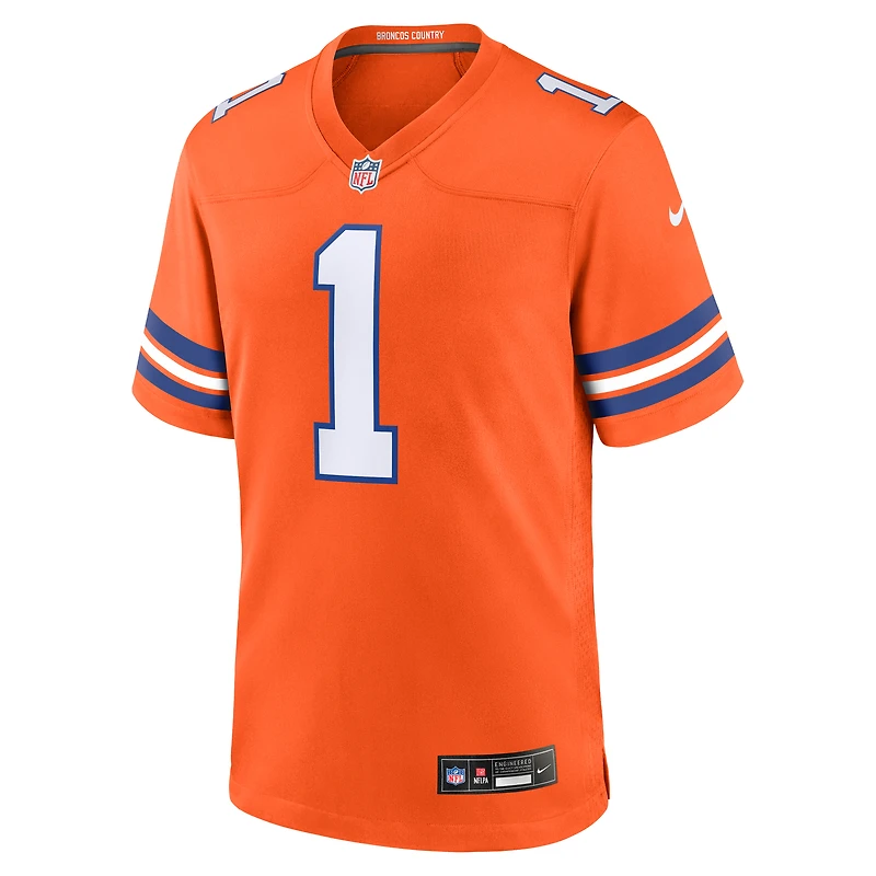 Men's Nike Jason Elam Orange Denver Broncos Retired Player Alternate Game Jersey