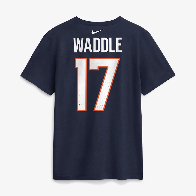 Men's Nike Jaylen Waddle Orange Denver Broncos Name & Number T-Shirt