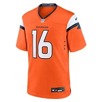 Men's Nike Jeremy Crawshaw  Orange Denver Broncos Team Game Jersey