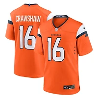 Maillot Nike Jeremy Crawshaw orange des Denver Broncos pour homme