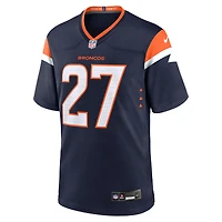 Men's Nike J.K. Dobbins  Orange Denver Broncos Team Game Jersey
