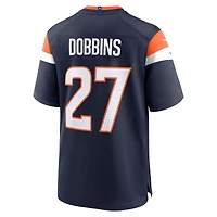 Men's Nike J.K. Dobbins  Navy Denver Broncos Alternate Game Jersey