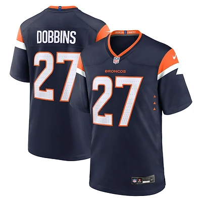 Men's Nike J.K. Dobbins Orange Denver Broncos Team Game Jersey