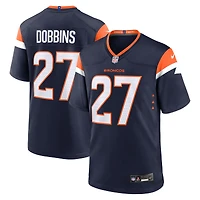 Men's Nike J.K. Dobbins  Orange Denver Broncos Team Game Jersey