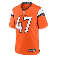 Men's Nike Karene Reid  Orange Denver Broncos Team Game Jersey