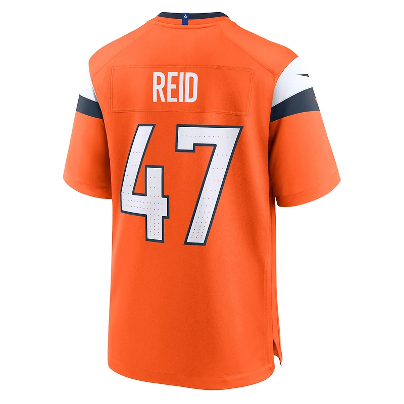 Men's Nike Karene Reid Orange Denver Broncos Team Game Jersey