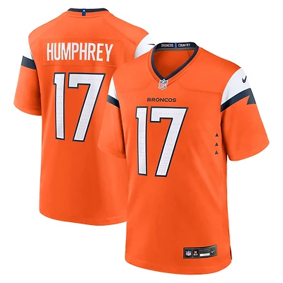 Men's Nike Lil'Jordan Humphrey  Orange Denver Broncos Team Game Jersey
