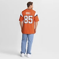 Maillot de match Nike Lucas Krull Orange Denver Broncos pour homme