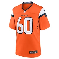 Men's Nike Luke Wattenberg  Orange Denver Broncos Team Game Jersey