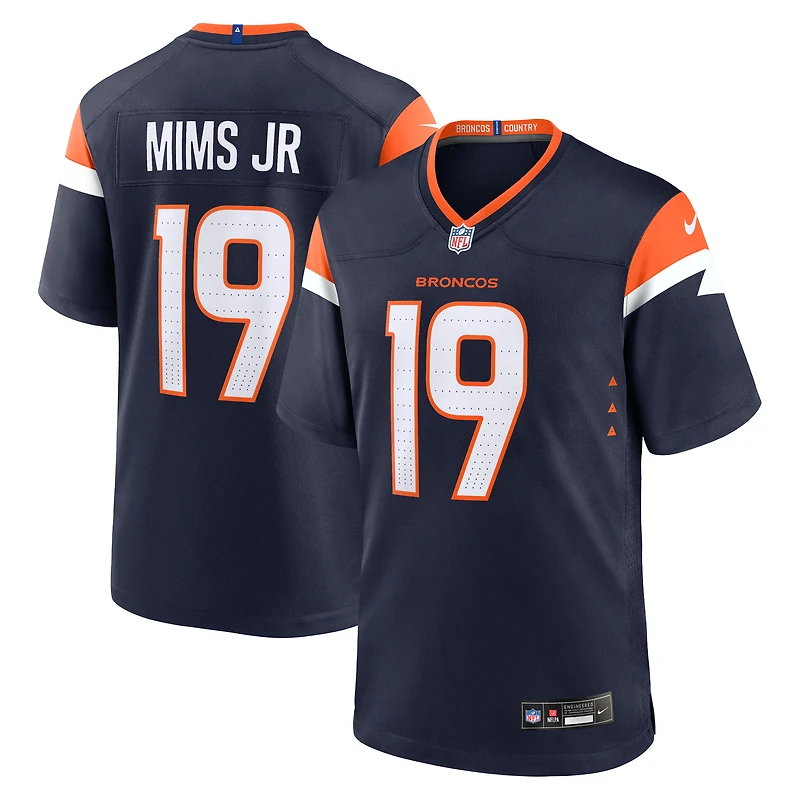 Men's Nike Marvin Mims Jr Orange Denver Broncos Team Game Jersey
