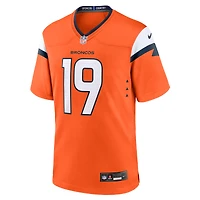Men's Nike Marvin Mims Jr  Orange Denver Broncos Team Game Jersey