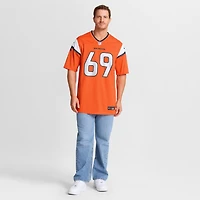 Men's Nike Mike McGlinchey  Orange Denver Broncos Team Game Jersey