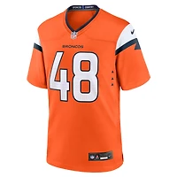 Men's Nike Mitchell Fraboni  Orange Denver Broncos Team Game Jersey