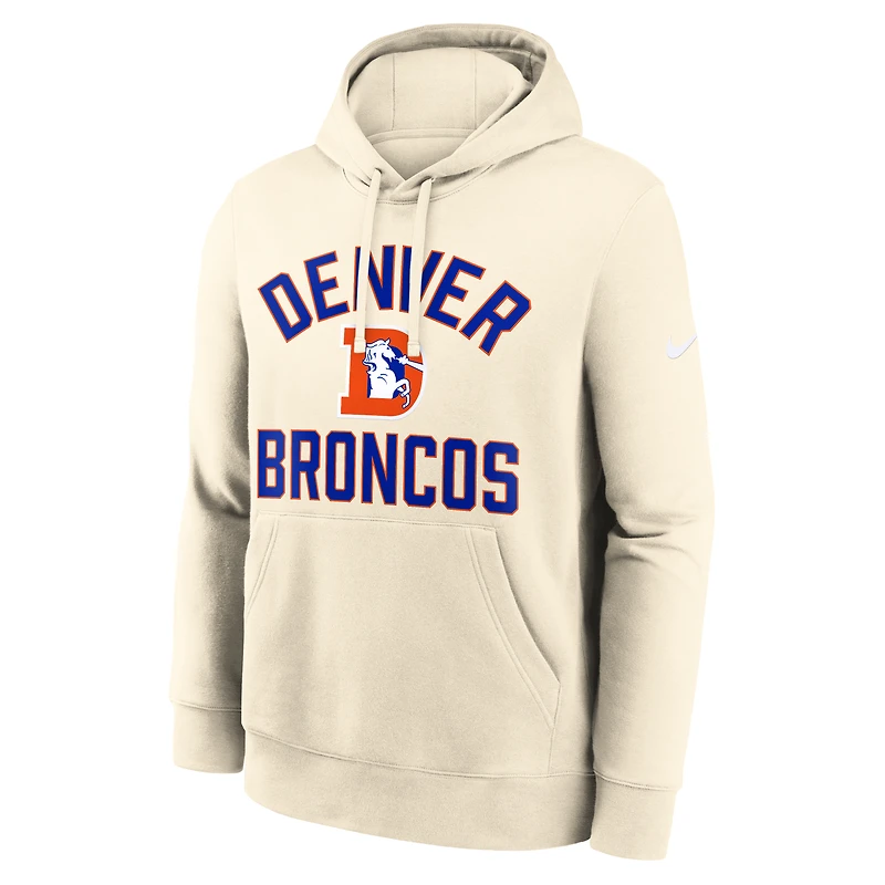 Men's Nike Natural Denver Broncos Club Hoodie