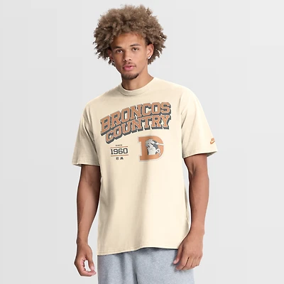 T-shirt Nike Max90 vintage Denver Broncos, couleur naturelle, style Mod, pour homme