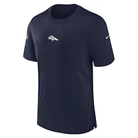 T-shirt Nike bleu marine Denver Broncos 2023 Sideline Performance pour homme