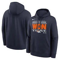 Sweat à capuche Nike bleu marine Denver Broncos, collection trophées des champions de la division AFC Ouest 2025