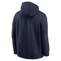 Sweat à capuche en molleton Nike Busted Play Club bleu marine des Denver Broncos pour homme