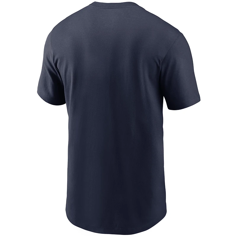 T-shirt Nike Denver Broncos Hometown Collection Denv3r pour homme, bleu marine