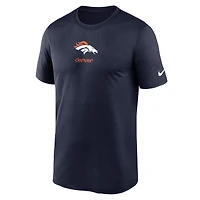 Men's Nike Navy Denver Broncos Legend Sign Performance T-Shirt