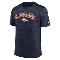 T-shirt Nike Velocity Performance bleu marine pour homme des Denver Broncos