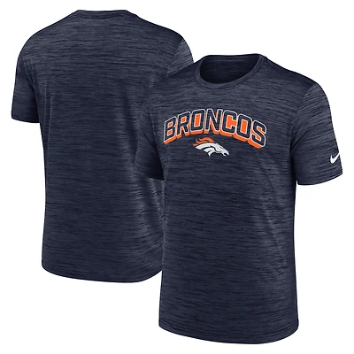 T-shirt Nike Velocity Performance bleu marine pour homme des Denver Broncos