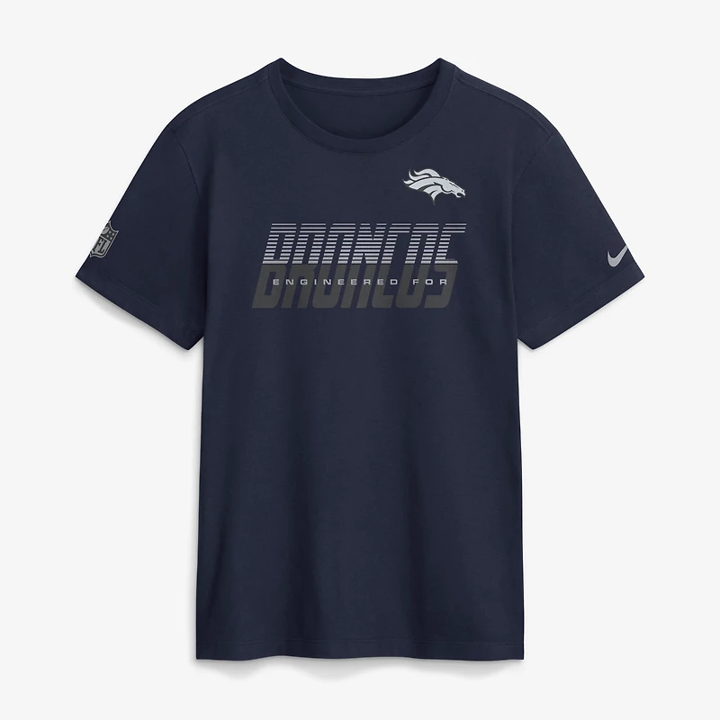 T-shirt Nike Dri-FIT bleu marine Denver Broncos pour homme