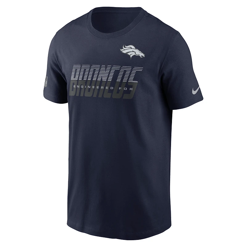 T-shirt Nike Dri-FIT bleu marine Denver Broncos pour homme